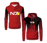 GTKRMXOB Sudadera con Capucha para Hombre Primavera Y Otoño N..7 Jerséis Gráficos Sudaderas Ropa Deportiva De Manga Larga Chaquetas Informales Retazos-HongSe||m