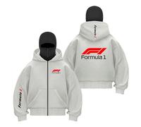 GTKRMXOB Sudadera con Capucha Tipo Pasamontañas Hombre Cómoda Y Bolsillos Estilo F.1 Diseño Costuras Manga Larga Ideal para Entrenar Chaqueta Estampado Deportivo-QHSe||x_l