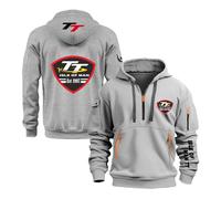 GTKRMXOB Sudaderas con Capucha para Hombre Chaquetas De Primavera Otoño I.s.l.e of M.a.n T..T Sudadera Media Cremallera Ropa Deportiva Abrigo Vestir Exteriores-QHS||l