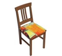 GTKSYNVE Happy Hour - Funda para taburete de bar, dos piezas, impermeable, cuadrada, de alta elasticidad, antideslizante, lavable, fundas de asiento suaves para sillas de bar