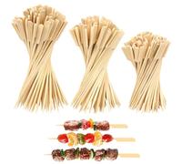 GTNCE 300 brochetas de bambú para barbacoa - Palillos para barbacoa de 15 cm, 18 cm, 20 cm de longitud, pinchos de bambú para dedos, pinchos de madera biodegradables para shish kebab, barbacoa, frutas