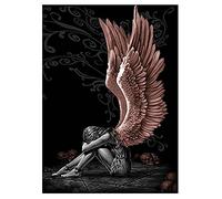 Gtohoo DIY 5D Diamond Painting Ángeles y Demonios,Diamond Painting Kit Completo,Punto de Cruz Niños Pintura Diamante Kit,Pintar por Numeros Adultos Puzzle,Cuadros Diamantes Manualidades-50x60cm