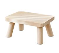 GTOULHH Otomano Pequeño para Dormitorio Taburete Rectangular De Madera For Mesita Noche, Reposapiés For Cocina Y Baño Taburete De Pie(A)