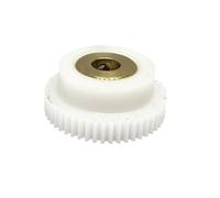 GTPBAO 1 Uds 0,5 módulo 50T engranaje recto de nailon con manga de cobre 0,5 M 50 dientes engranaje de plástico silencioso 4mm 5mm 6mm 6,35mm piñón de diámetro Hardware de Dirección(4mm)
