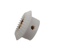 GTPBAO 1 Uds 1M 30T 90 grados inglete engranaje Bvel manga de cobre POM engranaje cónico de nailon 1 módulo 30 dientes piñón cónico de igual diámetro Hardware de Dirección(10mm bore)