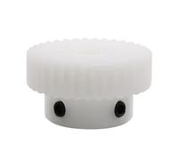 GTPBAO 1 unidad 0,7 módulo 18 dientes engranaje recto de plástico con paso 3mm 3,17mm 4mm 5mm 6mm diámetro 0,7 M 18T engranaje cilíndrico de dientes rectos Hardware de Dirección(3mm bore)