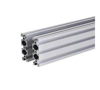 GTPBAO 2 piezas de perfil de aluminio de 2060 V, 20 x 60 mm, marco de extrusión de riel lineal for estantería de exhibición DIY, línea de montaje industrial Carril extruido(Silver,550mm long)