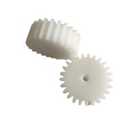 GTPBAO 2 uds POM engranaje recto 6,35mm agujero interior 2 módulos dientes rectos engranaje 2M 10T 11T 12T 13T 15T 17T 19 dientes piñón cilíndrico Hardware de Dirección(16 Teeth)