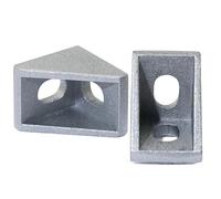 GTPBAO 20 piezas soportes de esquina en forma de L for perfiles de aluminio 1515 2020 3030, soportes de conexión de 90 grados, accesorios for juntas de esquina Accesorios(Silver,2028)