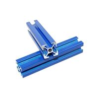 GTPBAO 4 piezas de riel cuadrado azul EU-2020, perfil de aluminio con ranura en T for marco de exhibición, soporte for plantas, soporte for marco de trabajo DIY Carril extruido(100mm long)
