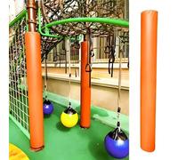 GTPBAO Almohadilla para Poste de Baloncesto Protector De Poste Redondo De 1,8m 1,5m 1,2m De Altura Naranja Protector para Postes De Baloncesto Funda Envolvente para Postes De Garaje(H 6 Ft,Dia 9.5'')