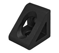 GTPBAO Bloque de soporte de esquina for perfil de aluminio, 2 uds., soporte triangular de 90 grados, pieza de esquina reforzada, instalación cruzada Accesorios(Negro,3030)