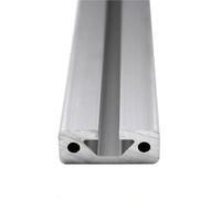 GTPBAO Guía lineal de perfil de aluminio anodizado plateado 1640, estándar europeo, for estantería de flores, estantería for pecera, marco de taller Carril extruido(200mm long)