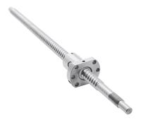 GTPBAO Husillo de bolas enrollado SFU2005 BK15 BF15, extremo mecanizado, 20mm de diámetro, paso de 5mm, tornillo de bolas de movimiento lineal de grado laminado C7 movimiento(300mm)