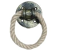 GTPBAO Llamador Puerta Color Bronce Retro Tirador De Hierro Fundido, Tirador De Armario con Tirador De Cuerda De Cáñamo, Aldaba para Cajón De Armario Cómoda Armario(1 pc)