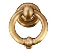 GTPBAO Llamador Puerta Tirador De Puerta Colgante para Armario Cajón Estilo Rústico, Color Bronce Antiguo para Interior y Exterior y De Latón Macizo(1 pc,Ring 12cm)