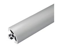 GTPBAO Perfil de esquina de aluminio 2020R de 20 x 20 mm, marco de extrusión de arco con ranura de 6,2 mm for vitrinas y estanterías de flores. Carril extruido(Silver,1000mm 39.37" long)