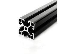 GTPBAO Perfil de extrusión de aluminio anodizado negro 4040, perfil lineal for estante de banco de trabajo industrial, marco de estante DIY Carril extruido(600mm long)