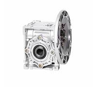 GTPBAO Reductor de velocidad de tornillo sin fin NMRV040, compacto, 56B5, brida redonda, orificio de entrada de 9 mm y orificio de salida de 19 mm. eje reductor(Ratio 15 to 1)