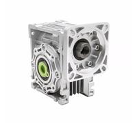 GTPBAO Reductor de velocidad de tornillo sin fin NMRV040 compacto, brida de 104 x 104 mm, diámetro de entrada de 11 mm y diámetro de salida de 19 mm. eje reductor(Ratio 20 to 1)