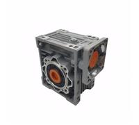 GTPBAO Reductor de velocidad de tornillo sin fin NMRV050, brida de 90 x 90 mm, eje de entrada de 19 mm y diámetro de salida de 25 mm. eje reductor(Ratio 40 to 1)