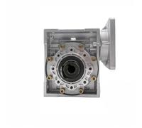 GTPBAO Reductor de velocidad de tornillo sin fin NMRV075, brida de 110 x 110 mm, eje de entrada de 19 mm y orificio de salida de 28 mm for servomotor de 110 eje reductor(Ratio 7.5 to 1)