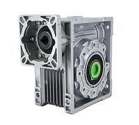 GTPBAO Reductor de velocidad de tornillo sin fin NMRV075 de 5,12", brida de 130 x 130 mm, eje de entrada de 24 mm y orificio de salida de 28 mm for motor NEMA52 eje reductor(Ratio 30 to 1)