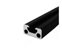 GTPBAO Riel de extrusión de aluminio negro 1020, ranura tipo V estándar europea, perfil de guía lineal de 10 x 20 mm for estantes, estanterías de flores DIY Carril extruido(200mm 7.87" long)