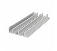 GTPBAO Rieles deslizantes de perfil de aluminio 5050 for puertas correderas, pista tipo E for un funcionamiento suave, corredores de muebles deslizantes de cámara, 2 uds. Accesorios(800mm 31.50" long)