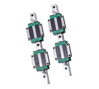 GTPBAO Rieles guía de movimiento lineal HGR30, 2 uds., con bloques deslizantes de brida HGW30CC for dispositivos transportadores de tornos CNC carril de carga(900mm 35.43" long)
