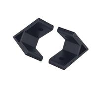 GTPBAO Soporte de fijación en ángulo for extrusión de aluminio, 45 grados, serie 4040, 5050, 6060, ajuste de conexión de esquina de perfil, 2 uds. Accesorios(Negro,4040)