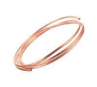 GTPBAO Tubo flexible de cobre rojo en espiral de 2 mm y 3 mm for sistemas de aire acondicionado y filtración de peceras. Recto(1 meter x 8mm x 1mm)