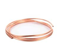 GTPBAO Tubo flexible de cobre rojo T2 de alta pureza al 99,9% for sistemas de aire acondicionado y refrigeración, con diámetro exterior de 2 mm a 10 mm. Recto(5meters x 5mm x 0.5mm)