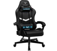 GTPLAYER Silla de Oficina para Gaming, Masaje, sillón Gamer, Silla ergonómica para Gamer, reposacabezas, cojín Lumbar, Acolchado, Silla giratoria
