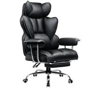GTPLAYER Silla Gaming Silla Gamer Ergonómicas Reclinables con Reposapiés Silla Ordenador Altura Regulable Rotación de 360 Silla Oficina para Trabajar Negro