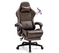 GTPLAYER - Silla para Juegos con reposamanos y Altavoz Bluetooth para Gamer ergonómico, Asiento Giratorio con apoyabrazos Sincronizados y cojín Lumbar más Favorable