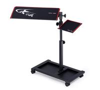 GTPLAYER Soporte para teclado y ratón, altura ajustable de 58 a 83 cm, ergonómico, inclinación ajustable para teclado y ratón, con ruedas