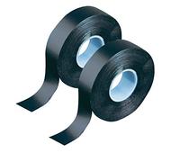 GTSE - Cinta autofusible - 25 mm x 10 m - Cinta Se Amalgama - Cinta eléctrica y cinta de sellado para reparaciones impermeables - Negro - 2 rollos