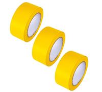 GTSE Cinta para marcar suelos, 50 mm x 33 m, amarillo - para pistas de baile, gimnasios - 3 Rollos