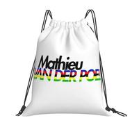 GTTDFASJ Mochila Mathieu Van Der Poel CX World Champion portátil con cordón con bolsillo y cordón para hombre y mujer