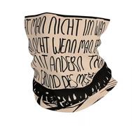 GTTDFASJ Multifunción Bufanda Till Lindemann Poema Pañuelo De Cuello Portada Impresa Envolver La Bufanda Caliente Pasamontañas De Deportes Al Aire Libre Unisex Adulto Invierno