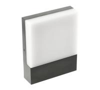 GTV Aplique de Pared LED Exterior SARO, 9W 900lm, Luz Blanca Neutra 4000K, IP54, Lámpara de Fachada Moderna, Negro, Incluye Números y Letras Adhesivos