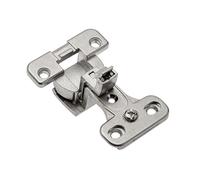 GTV Bisagra Angular KT 270, Montaje Clip-On, Sin Muelle, para Puertas de 18 mm, Cazoleta 35 mm, Solución para Muebles de Esquina, Acabado Níquel