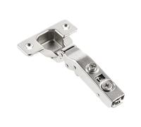 GTV - Bisagra hidráulica SILENTO PRO | tope de esquina sin placa de montaje | brazo excéntrico ajustable en profundidad | Sharnier con función de cierre silencioso