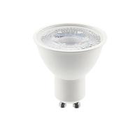 GTV Bombilla LED GU10 LD-PC5010-40, 4,9W Equivalente a 37W, 420 Lúmenes, Luz Neutra 4000K, Ángulo de Haz 60, Foco para Techo y Rieles, Color Blanco