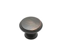 GTV - Botón CENTO cobre viejo Ø 28 mm I Tiradores para muebles con tornillos I Tiradores redondos para armario de cocina, pomo de puerta y cajón I Concha: galvanizada, pintada