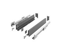 GTV - Cajón AXISPRO para abrir 450 mm antracita - Sistema de cajones - Fácil montaje - Empuje a abrir - Acceso libre - - Carga de hasta 40 kg - Altura: 86 mm