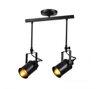 GTV Demir lámpara colgante 2x40 W negro OS-DEM2-10-DEC