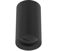 GTV - Foco de superficie Spot empotrado GU10 Redondo Aluminio Negro Lámpara de techo Iluminación interior Aplique de superficie Downlight Luz moderna para el hogar