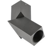 GTV Foco de Techo Orientable VENETO, Lámpara de Superficie Ajustable, Diseño Cuadrado para Bombilla GU10, Máx 20W, 220-240V, 57x152mm, Aluminio Negro